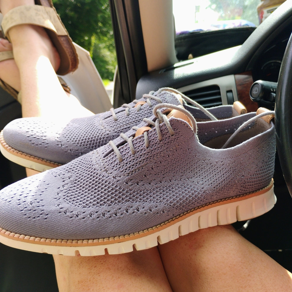 Cole Haan Lavender Knit Oxfords